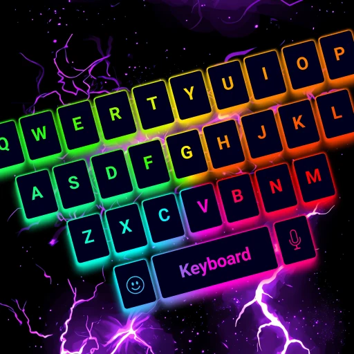 LED キーボード：カラフルなバックライト